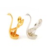 Christmas decoration luxury Zinc alloy swan craft with 6 spoons