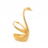 Christmas decoration luxury Zinc alloy swan craft with 6 spoons