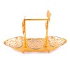 Exclusive original design double track sailboat shape multi-function metal boat shape dryfruit tray