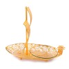 Multi-function other promotional & business gifts Boat Shape serving Tray Long gold metal ship craft decoration