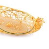 Multi-function other promotional & business gifts Boat Shape serving Tray Long gold metal ship craft decoration