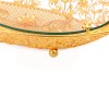 Multi-function other promotional & business gifts Boat Shape serving Tray Long gold metal ship craft decoration