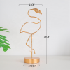 Creative Modern Ins Garden Water Planting Metal Crafts Flamingo Decoration Stand Flamingo Light Decor