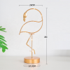 Creative Modern Ins Garden Water Planting Metal Crafts Flamingo Decoration Stand Flamingo Light Decor