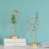 Creative Modern Ins Garden Water Planting Metal Crafts Flamingo Decoration Stand Flamingo Light Decor