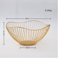 Home Decoration Wedding Party Household Wire Fruit Basket Bowl