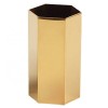 Home Office Decorative Stackable Organizer Storage Container Hexagonal Metal Vase Stainless Steel Pen Pencil Holder