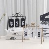 Home Office Study Room Ins Table Decor Swing Rack Bird Decorative Desk Calendar Stand Changeable Flip Over Metal Frame Calendar