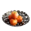 Home Storage Organize Kitchen Household Table Decorative Plate Dish Tray Luxury Nordic Large Modern Metal Fruit Basket Bowl