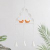 Home Window Decorative Pieces Triangle Round Creative Bird Hanging Garden Metal Japanese Wind Chime