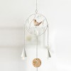 Home Window Decorative Pieces Triangle Round Creative Bird Hanging Garden Metal Japanese Wind Chime