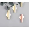 Living Room Home Decorative Flower Vase Metal Tube W/ Traceless Tape and Glue Rose Gold Dried Flower Arranger Wall Hanging Vase