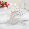 Christmas elk shape napkin buckle restaurant table decoration diamond bow napkin ring