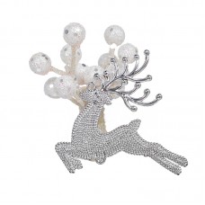 Christmas elk shape napkin buckle restaurant table decoration diamond bow napkin ring