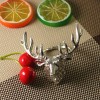 Factory wholesale Christmas metal deer head cloth napkin buckle