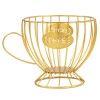 Hollow Lek Fruit Basket Geometric Personality Iron Art Teapot Fruit Plate Snacks Fashion Home Coffee Cup