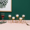 Modern light luxury romantic candlelight dinner props table decoration retro room iron candle holder