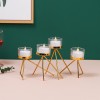 Modern light luxury romantic candlelight dinner props table decoration retro room iron candle holder