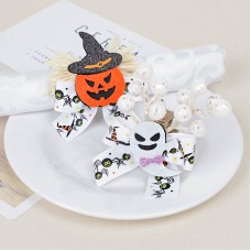 New Halloween restaurant table hemp rope ghost festival pumpkin devil napkin ring