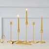 Nordic Creative romantic metal gold single head wrought iron wedding candlestick