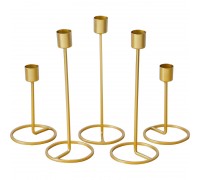 Nordic Creative romantic metal gold single head wrought iron wedding candlestick