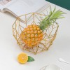 Nordic geometric wrought iron new creative hollow living room coffee table fruit snack storage basket