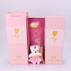 Valentine's Day Creative Gift Luminous Simulation Christmas 24K Gold Foil Rose Flower with Gift Box