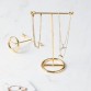 Vintage wind simple Creative plating metal necklace jewelry display stand