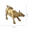 Creative home living room study Chinese style decoration brass material cattle the OX sculpture crafts custom wholesale