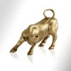 Creative home living room study Chinese style decoration brass material cattle the OX sculpture crafts custom wholesale