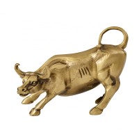 Creative home living room study Chinese style decoration brass material cattle the OX sculpture crafts custom wholesale