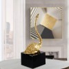 European modern handicrafts copper ornaments metal brass swan light luxury home decoration crystal jewelry