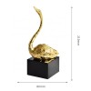 European modern handicrafts copper ornaments metal brass swan light luxury home decoration crystal jewelry