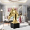 European style living room brass horse head crafts model room study creative decoration gifts pure copper horse decoration