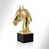 European style living room brass horse head crafts model room study creative decoration gifts pure copper horse decoration