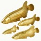 Interior decoration creative design brass Arowana figurines statue gift craft office home accessories fish