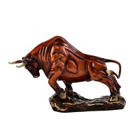 Nordic home decoration pieces pure copper Animal Statue color OX home decoration sculpture metal handicraft exquisite statue