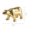 Simple and creative brass bear polar bear living room children's room bedroom living room home decoration exquisite statue