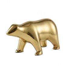 Simple and creative brass bear polar bear living room children's room bedroom living room home decoration exquisite statue