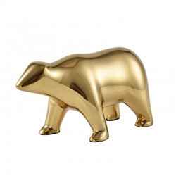 Simple and creative brass bear polar bear living room children's room bedroom living room home decoration exquisite statue