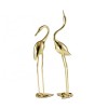 Super luxury pair of brass crane sculptures for home decoration handicrafts