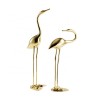 Super luxury pair of brass crane sculptures for home decoration handicrafts